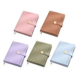 Hardcover PU Leather Notebook with 300 Pages Lined Magnetic Button Closure Business Notepad V1192-AZ-W-23280