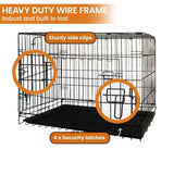 Little Buddies Royale 36in Foldable Pet Wire Dog Crate Enclosure - Medium D0677