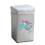 Cartoon Oxford Cloth Washing Machine Cover Waterproof Upper Open Dual Use Dust Protective Cover V1294-YM0901-3116200006511