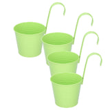 4Set Flower Plant Succulent Pot Wall Mounted Iron Planter Garden Balcony Accessory V1294-YM0901-3111210030313