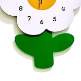 Flower Shaped Wall Clocks for Kids Cartoon Cute Exquisite Silent Wall Clock for Living Rooms Offices V1294-YM0703-3115230027412