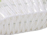 Flower Girl Basket Romantic Elegant Lightweight Hand Woven Wedding Flower Basket for Bride 5799 V1294-YM0901-3115240063712