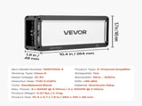 Car Audio Amplifier, 4-Channel Bridgeable Car Amplifier, Multichannel Class D Stereo Amp, Max. 4 x V952-4TDDL4X500WRFRT2Y001V9