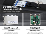 LockMaster Single Swing Gate Opener 500KG 20W Solar Panel GO-SWING-EK700M-20W-SOLAR