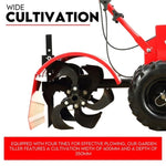 212CC Tiller Cultivator 4 Blades Rotating Tines Power Rotary Hoe Handheld V379-TILLRCTR007001