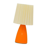 Pleated Table Lamp Three Color Stepless Dimming Ceramic Modern Pleated Barrel Lamp Shade for Bedroom V1294-YM0901-3119230089111