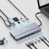 mbeat Elite X14 Triple 4K Display Multi-Port USB-C Hub V186-MB-UCD-X14