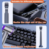 Silver Purple ST-6653Plus Cordless Handheld Vacuum Cleaner - 16000PA Suction, 2000mAh Battery, V888-ELOSUNG11675