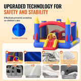 Inflatable Bounce House, Outdoor High Quality Playhouse Trampoline, Jumping Bouncer with Blower, V952-CQCBBHYC101164JT9V3