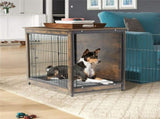 Wooden Pet Crate & Dog Cage End Table V767-P-XL111L-G2