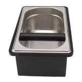 Coffee Knock Box Rubber Coffee Box with Removable Stainless Steel Ground Container for Cafe Bar L V1294-YM0703-3118230088812