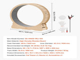 Cat Exercise Wheel, 120cm Wooden Cat Running Wheel for Indoor Cats up to 12.7kg Cats Treadmill with V952-MZMPBJMWSMDB3W6JK001V0