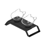 2x200ml Elevated Cat Bowl Stand - Double Dinner Pet Kitten Food Twin Feeder V238-SUPDZ-39860002979920