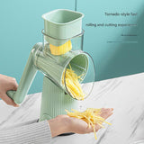 Multi-Function Rotary Vegetable Slicer & Grater - 5 Blade Types with Storage V888-ELOSUNG25746