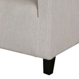 Canberra Fabric Armchair & Ottoman in Natural Linen V1041-JSF-5007NATURAL