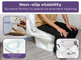EQUIPMED Raised Over Toilet Seat, 10cm Riser, 125kg Capacity, Raiser with Lid, White V219-HELSBSEQTS7A