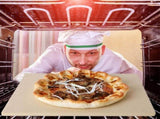 1 Set Pizza Stone Wooden Pizza Peel Paddle Baking Stone for Oven and Grill Thermal Shock Resistant V1294-YM0717-10102893