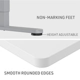 FORTIA Sit To Stand Up Standing Desk, 120x60cm, 72-118cm Electric Height Adjustable, 40kg Rated, V219-ADKSSTFO2WTSA
