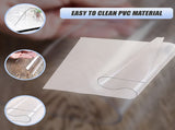 PVC Tablecloth Protector Table Cover Dining Table Cloth Plastic 2134x1070mm 1.5mm V63-838801