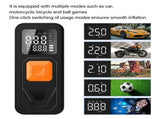 Rechargeable Air Pumps Tire Inflator Portable Compressor Digital Cordless Car Tyre Inflator For V1192-AZ-W-23669