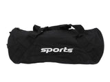 Sports Gym Bag Black Color Cylinder Shape Rain Proof Multifunctional Travel Duffel Bag for Business V1294-YM0901-3117250009611