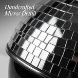 Disco Ball Helmet Party Decoration with Retractable Visor and Cowboy Hat Design - Handmade Glitter V1258-DP02-C-2165