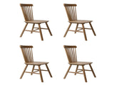 Levede 4x Dining Chairs Kitchen Windor Oak CH1035-2-OAX2
