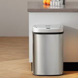 Devanti 50L Sensor Bin Motion Rubbish Automatic Silver SB-D-50-SS