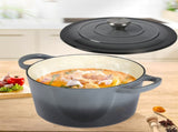 TOQUE 4L Enamel Dutch Oven Pot in Black Colour KT0180-4L-BK_NZ