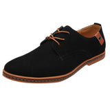Men's Fashion Casual Solid Lace Up Oxfords Leather Shoes Male Business Shoes V1370-AZ4-22320