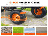 Dump Cart, Poly Garden Dump Cart with Easy to Assemble Steel Frame, Dump Wagon with 2-in-1 V952-SLZXTC1500B0FP7ZKV0