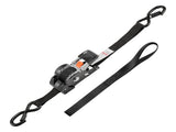 Retractable Ratchet Straps, 25.4 mm x 3 m, Tie Down Straps with S Hooks, 544 kg Break Strength, 4 V952-SXGJLD1INCH1LTOCP001V0