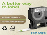 DYMO Industrial RhinoPro Labels for DYMO Industrial Rhino Label Makers, Black on White, 1" V1202-V1-DYMDY-SD18445