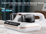 Wireless Intelligent Anti-Mite Cleaner 10000Pa Super Suction, Dual Washable Dust Cups V1232-SBCMJ001