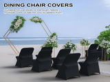 Spandex Folding Chair Covers 100 Pcs Universal Fitted Stretchy Dining Chair Slipcovers for Wedding V1258-DP02-C-1412