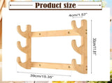 Bow Rack, Wall Mount Sword Holder, Wooden Wall Mount Bow Hanger Heavy Duty Archery Bows Wall Holder V1189-LWWAL-20260401-07096