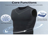 Compression Shirt Men, Compression Tank Top Men, Quick-Drying Wicking Breathable Sleeveless Shirts, V1366-AZ2-W-11618
