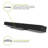 Kanto S10 Low-Profile Angled Sound Bar and Center Channel Speaker Stand for Home Theater V398-KO-S10