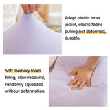 21.6*13.7*3.5inch Ice Silk Neck Support Pillow,Soft Ergonomic Memory Foam Pillow for Side V1107-115-40144-GRN2