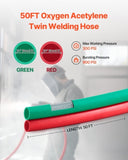 Oxygen Acetylene Hose 1/4-Inch x 50FT T Grade Hose 300PSI Max Working Pressure V952-TJYYGHJRGMG5XT6X0V0