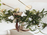 Simulation Silks Artificial Olive Branch Leaves Cotton Wreath Lintel Decoratives Table V1294-YM0523-220217LW04-2