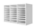 Literature Organizer, 24 Compartments Office Mailbox with Adjustable Shelves, Wooden Mailbox Sorter V952-WJJEKBHB24G905SHCV0
