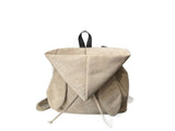 Khaki Suede Drawstring Backpack - Lightweight Convertible with Top Handle - Casual Daypack for Women V888-ELOSUNG56322-3