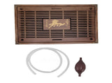 Water Storage Tea Tray with Drainage Tool Hose Non Fading Water Drainage Tea Serving Tray for Home V1294-YM0703-3118230076311