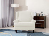 Stretch Armchair Sofa Cover Elastic Relax Fit Protector - White V1263-JX-3537