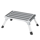 Weisshorn Caravan Step Folding Aluminium Step Ladder Stool STEP-CV-1S-STOOL-SI