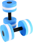 Water Dumbbells Set, 2PCS Dumbbells Pool Resistance Fitness Equipment Foam Dumbbell V1188-MA60-21648-1
