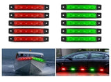 10 Pcs LED Rock Strip Lights Car Underglow Wheel Fender Well Lighting Kits Waterproof for Golf Cart V1366-AZ2-W-24414