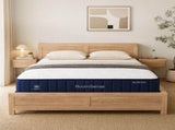 RoomSense Queen 26cm Firm Mattress Bundle with Oatmeal Wooden Bed Frame XFKF-1772-OATMEAL-Q