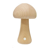 Cordless Wooden Mushroom Lamp Touch Dimmable Table Lamp Rechargeable Night Light V1263-JX-7169